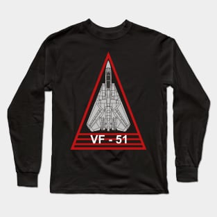 F14 Tomcat - VF51 Screaming Eagles Long Sleeve T-Shirt